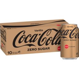 Photo of Coca-Cola Zero Sugar Vanilla Soft Drink Multipack Can 10 X 375ml