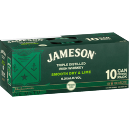 Photo of Jameson Smooth Dry & Lime 3x