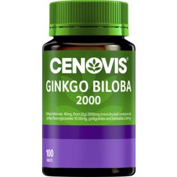Photo of Cenovis Ginkgo Biloba 2000 Memory Support Tablets 100 Pack