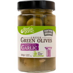 Photo of ABSOLUTE ORGANIC Org Greek Green Olives Pitted 295g