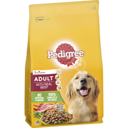 Photo of Pedigree Dry Dog Food Adult Complete Nutrition With Real Beef 3kg