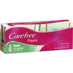 Photo of Carefree Flexia Super Tampons With Wings 16 Pack 