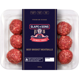 Photo of Slape & Sons Premium Range Beef Brisket Meatballs 480g