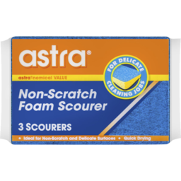 Photo of Astra Non Scratch Foam Scourer 3 Pack
