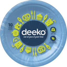 Photo of Deeko Plate Disposable Paper Round 10pk