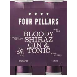 Photo of Four Pillars Bloody Shiraz Gin & Tonic 4x250ml