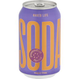 Photo of Naked Life Soda Passionfruit Flavour 330ml 330ml