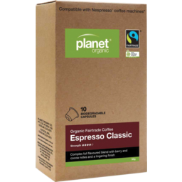 Photo of PLANET ORGANIC Espresso Classic Capsules 10 Pack