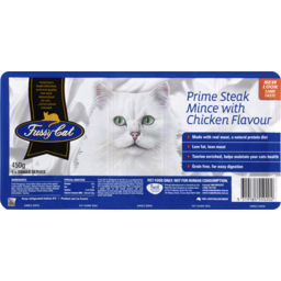 Photo of Fussy Cat Grain Free Prime Steak Mince With Chicken Chilled Cat Food 5.0x90g