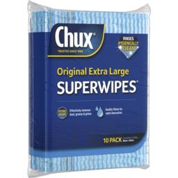 Photo of Chux Giant Superwipes 10 60cmx60cm Cloths