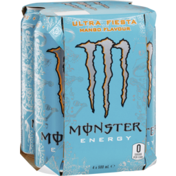 Photo of Monster Energy Drink Ultra Fiesta Mango 4x500ml