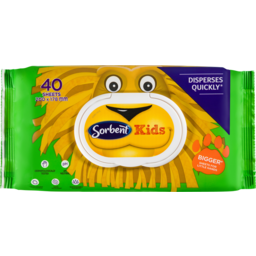 Photo of Sorbent Kids Flushable Wipes 40 Pack 