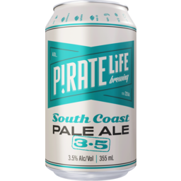 Photo of Pirate Life Brewing South Coast Pale Ale 3.5 Mid-Strength Cans