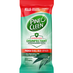 Photo of Pine O Cleen Eucalyptus Disinfectant Biodegradable Wipes 110 Pack