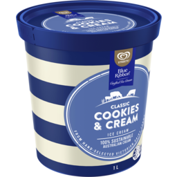 Photo of Blue Ribbon Ice Cream Cookies & Cream 1 Ltr