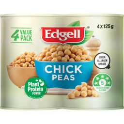 Photo of Edgell Chick Peas Multipack 4x125g