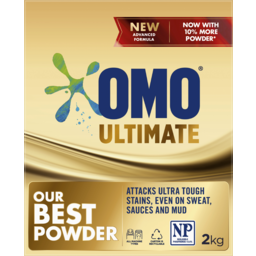 Photo of Omo Ultimate Front & Top Loader Washing Powder 2 Kg 12kg