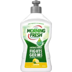 Photo of Morning Fresh Liquid Lemon Antibacterial Dishwashing Liquid 400ml