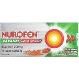 Photo of Nurofen Zavance Ibuprofen Liquid Capsules 10 Pack