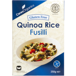 Photo of Ceres Organics Quinoa Rice Fusilli Gluten Free 250g