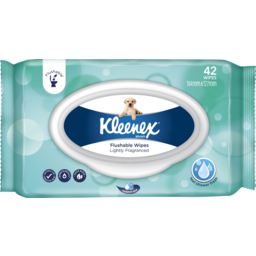 Photo of Kleenex Lightly Fragranced Flushable Wipes 42 Pack