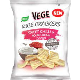 Photo of Ajitas Vege Chips Rice Crackers Sour Cream & Chili