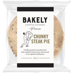 Photo of Bakely Chunky Steak Pie Single Wrapped 220gm
