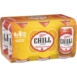 Photo of Miller Chill Lager With Blood Orange Can