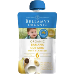 Photo of Bellamys Org Cust Banana Flax 120gm