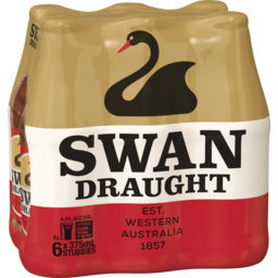 Photo of Swan Draught 6 X 375ml Bottle 6.0x375ml