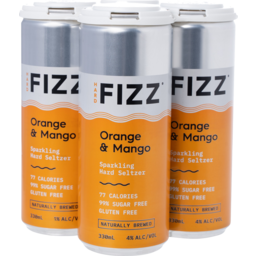 Photo of Hard Fizz Orange And Mango Seltzer 330ml 4pk
