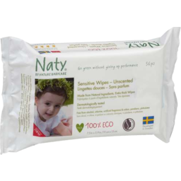 Photo of Naty By Nature Babycare Eco Sensitive Wipes Unscented