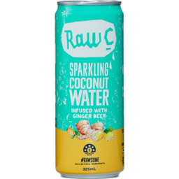 Photo of Raw C Sparkling Coconut Water Ginger Beer 325ml