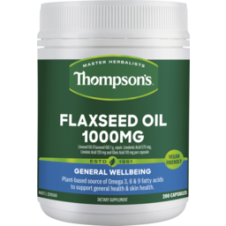 Photo of Flax Seed Oil 1000mg 200 Veg Capsules