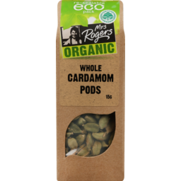 Photo of Mrs Rogers Organic Whole Cardamon Pods 15g