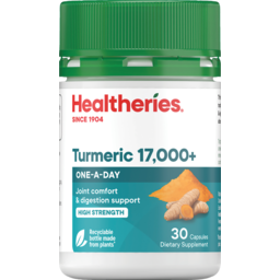 Photo of Healtheries Turmeric High Strength 17,000+ 30 Capsules