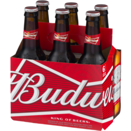 Photo of Budweiser Beer Bottle 6x330ml