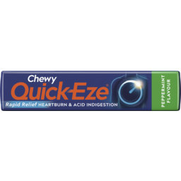 Photo of Quick-Eze Chewy Tablets Peppermint Stick Pack 8 Tab 40g