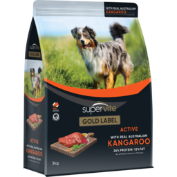 Photo of Supervite Gold Label Active Kangaroo Dry Dog Food
