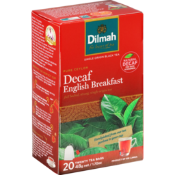 Photo of Dilmah Black Tea Decaf English Breakfast Teabags 20 Pack