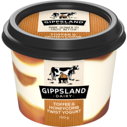 Photo of Gippsland Dairy Toffee & Honeycomb Twist Yogurt 700g 700g