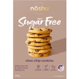 Photo of Noshu 98% Sugar Free Baking Mix Choc Chip Cookies 300g