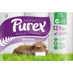Photo of Purex Toilet Paper 2 Ply White 12 Pack