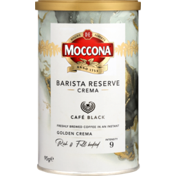 Photo of Moccona Premium Instant Moccona Barista Reserve Crema Cafe Black Intensity 9g