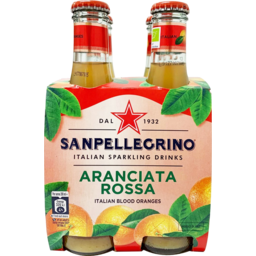 Photo of San Pellegrino Aranciata Rossa Organic Bottle 4pk 200ml