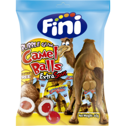 Photo of Fini Camel Balls Bubble Gum Extra Sour 60g