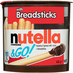 Photo of Nutella & Go Hazelnut Spread With Cocoa & Breadsticks 48g