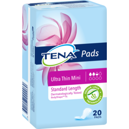 Photo of Tena Ultra Thin Mini Pads Standard Length 20 Pack 