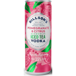 Photo of Billson's Vodka Pomegranate & Citrus Iced Tea Can