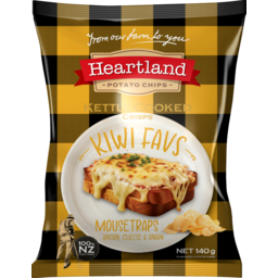 Photo of Heartland Potato Chips Kiwi Favs Kettle Cooked Mousetraps